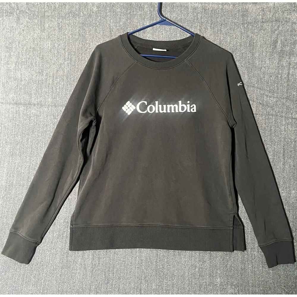 Columbia Sportswear Women's Size Small Logo Crew Neck Sweatshirt Gray Pullover